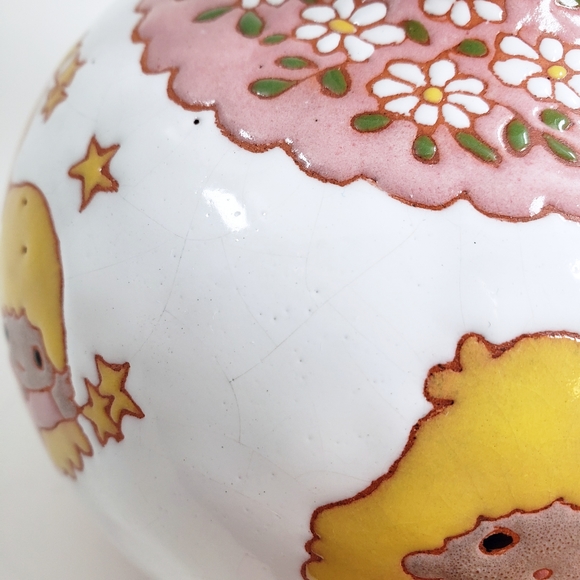 Rare Vintage Ceramicas Ostrorog Little Twin Stars Sphere Vase - Picture 5 of 10